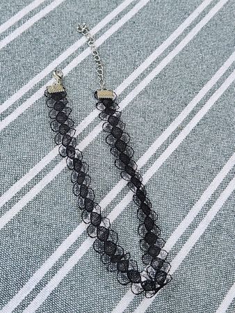 Choker Spitze schwarz