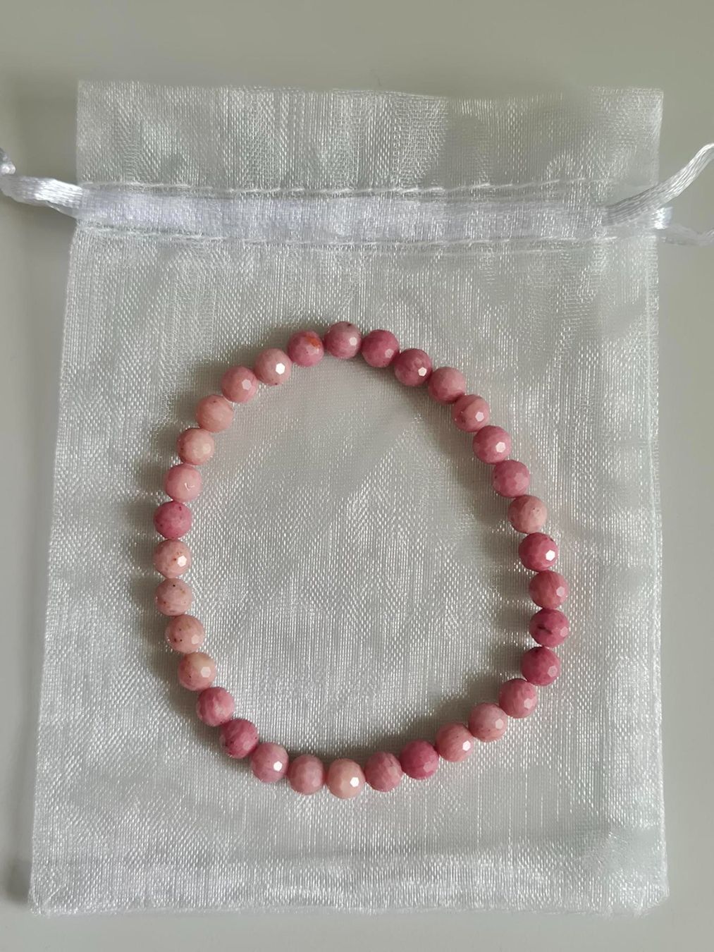 Bracciali & Braccialetti: Rhodonit facettiert Armband 6mm – Nuovo e nell'imballaggio originale da Rüti ZH venduto da pep_l9zp