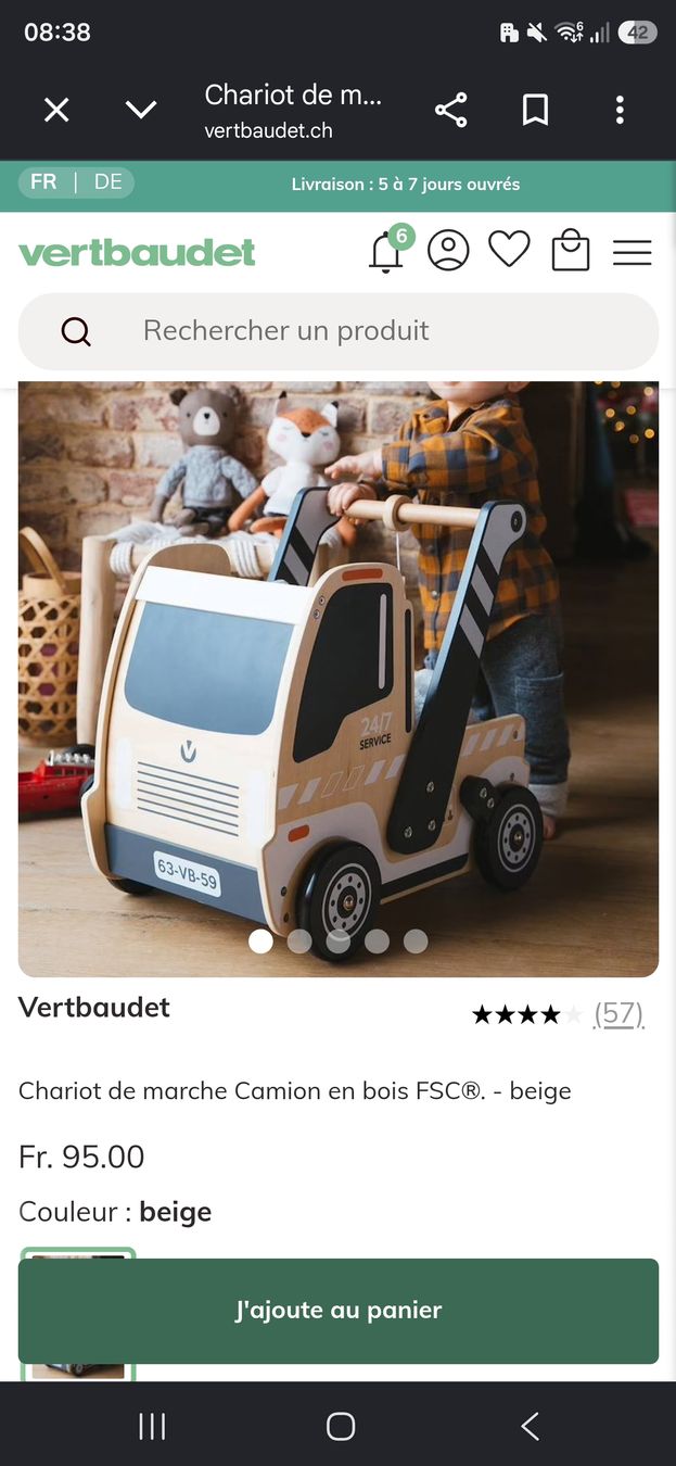 Veicoli per bambini: Verbaudet Camion Enfant – Usato da Granges-Paccot venduto da bor_8ymj