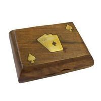 Jeu de carte et coffret bois / Liquidation boutique