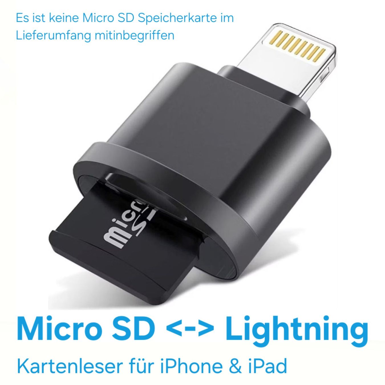 Unità & Adattatore: iPhone / iPad MicroSD Kartenlesegerät / Digitec CHF 11.40 – Nuovo e nell'imballaggio originale da Uster venduto da -FPS-