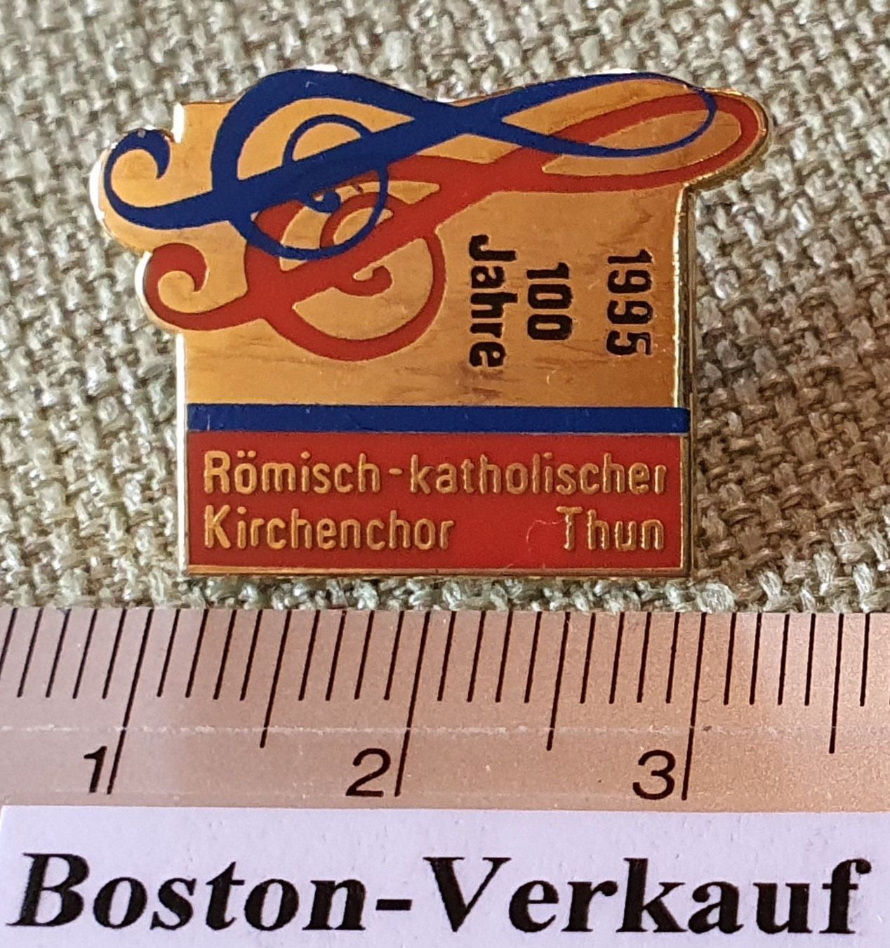 Coperchi dei cremini per caffè: D416  Pin Römisch-Kath. Kirchenchor Thun – Usato da Reinach BL venduto da Boston-Verkauf 1