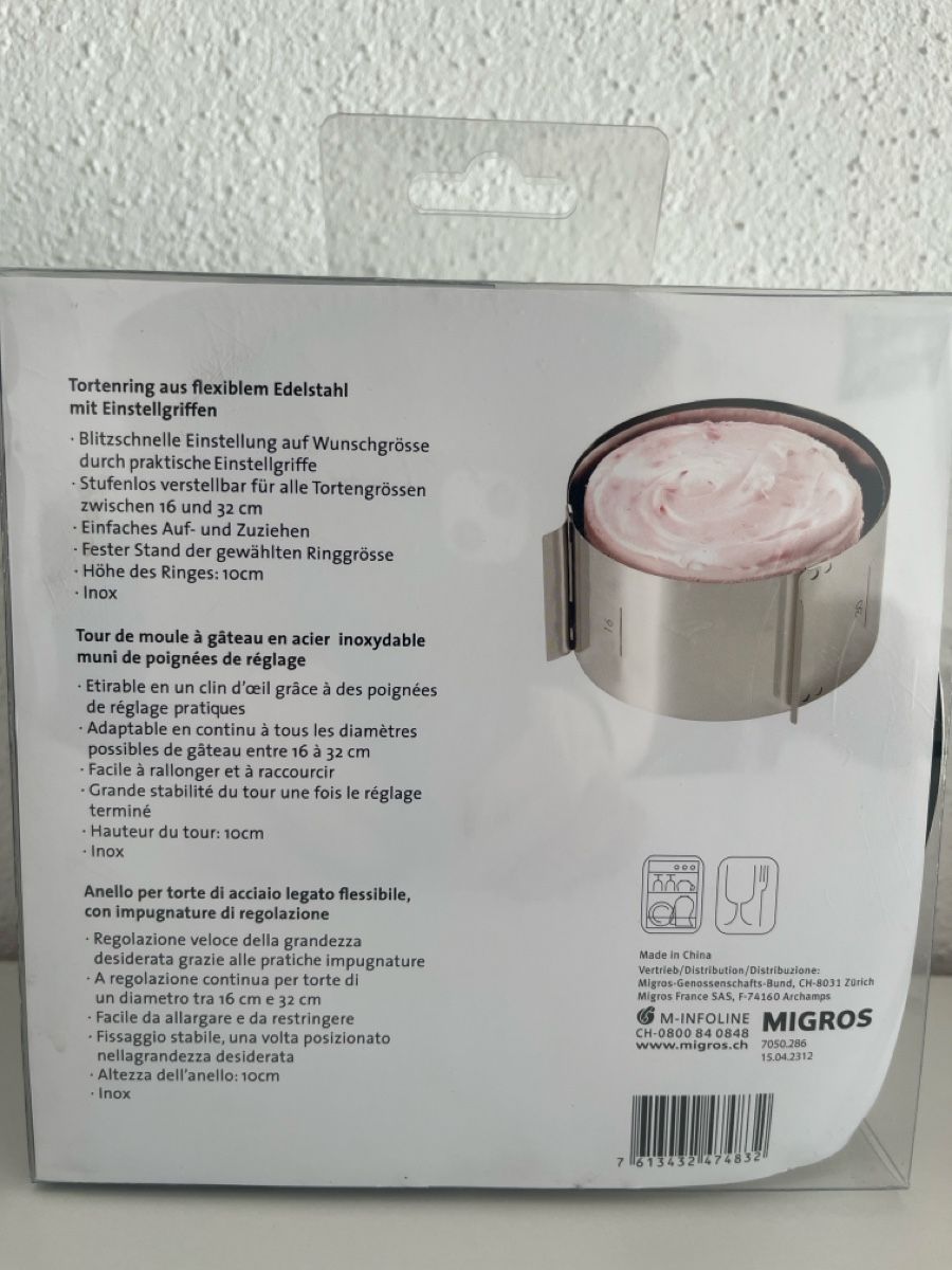 Migros Teglie da forno: Tortenring  16-32cm – Nuovo (secondo la descrizione) da Herrenhof venduto da Einkaufswagen01 2