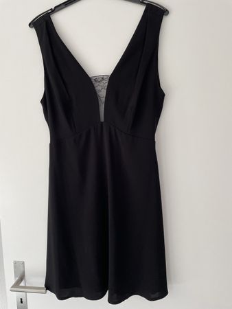 Schwarzes Cocktail Kleid Gr M