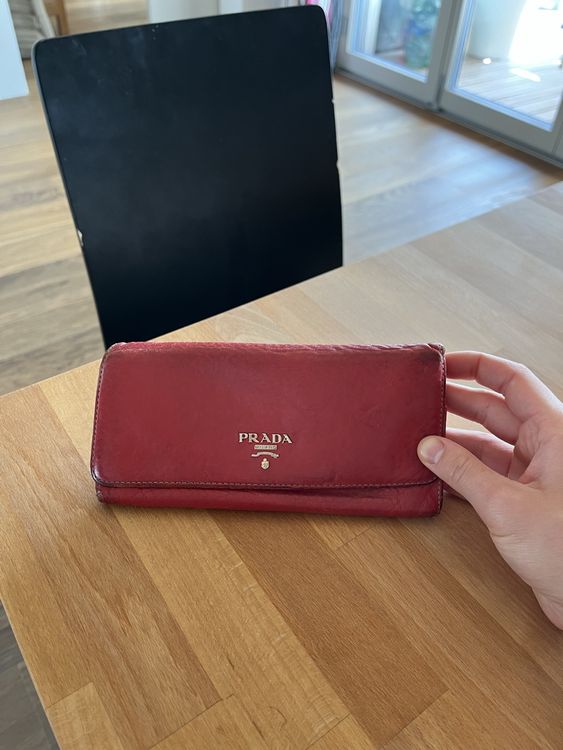 Prada Portafogli: Prada Portemonnaie rot – Usato da Winterthur venduto da ale_2z22 2