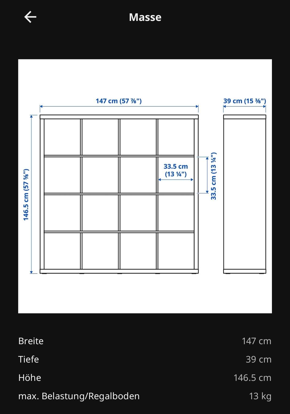 Ikea Étagères: Ikea Kalax 4 x 4 – D'occasion à Adligenswil par nik224 3