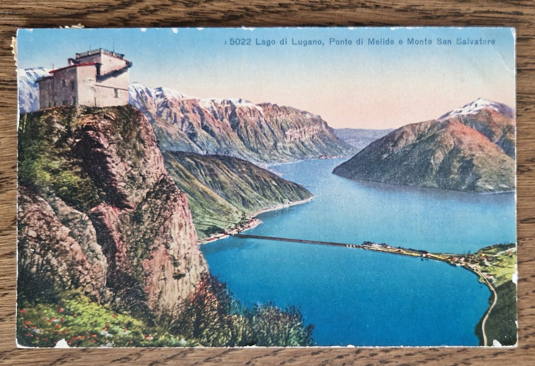 Ansichtskarten: Lugano, Ponte de Melide 1926 n. Carouge – Gebraucht aus Ebikon von Donar50