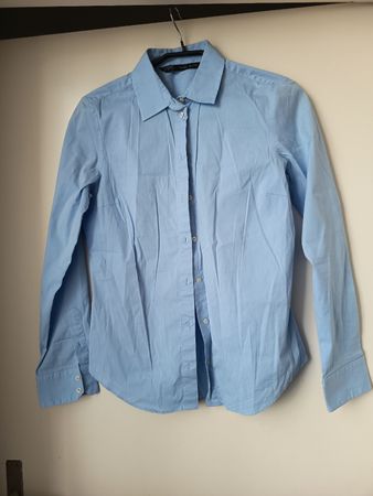 Zara Basic Hemd Hellblau Grösse M Damenbluse Top Zustand