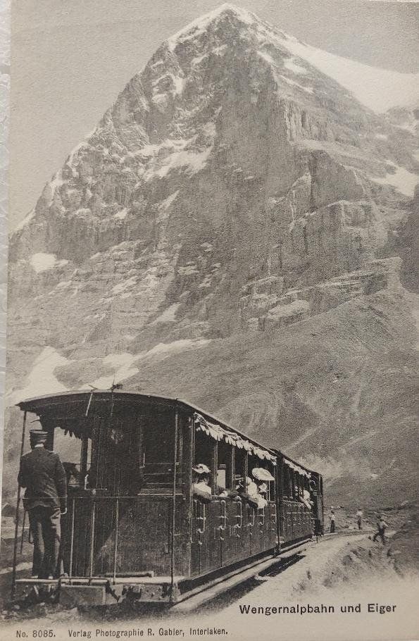 Cartoline postali: WENGERNALPBAHN und Eiger – Usato da Delémont venduto da Domdom1