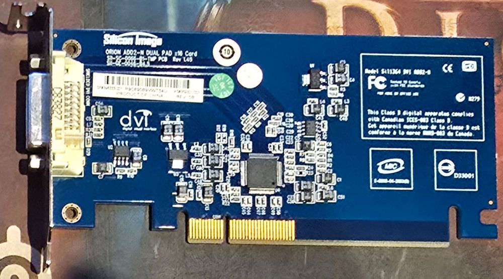 Silicon Image Sil1364 DVI ADD2-N PCIe Card (Low Profile) (Gebraucht) in ...