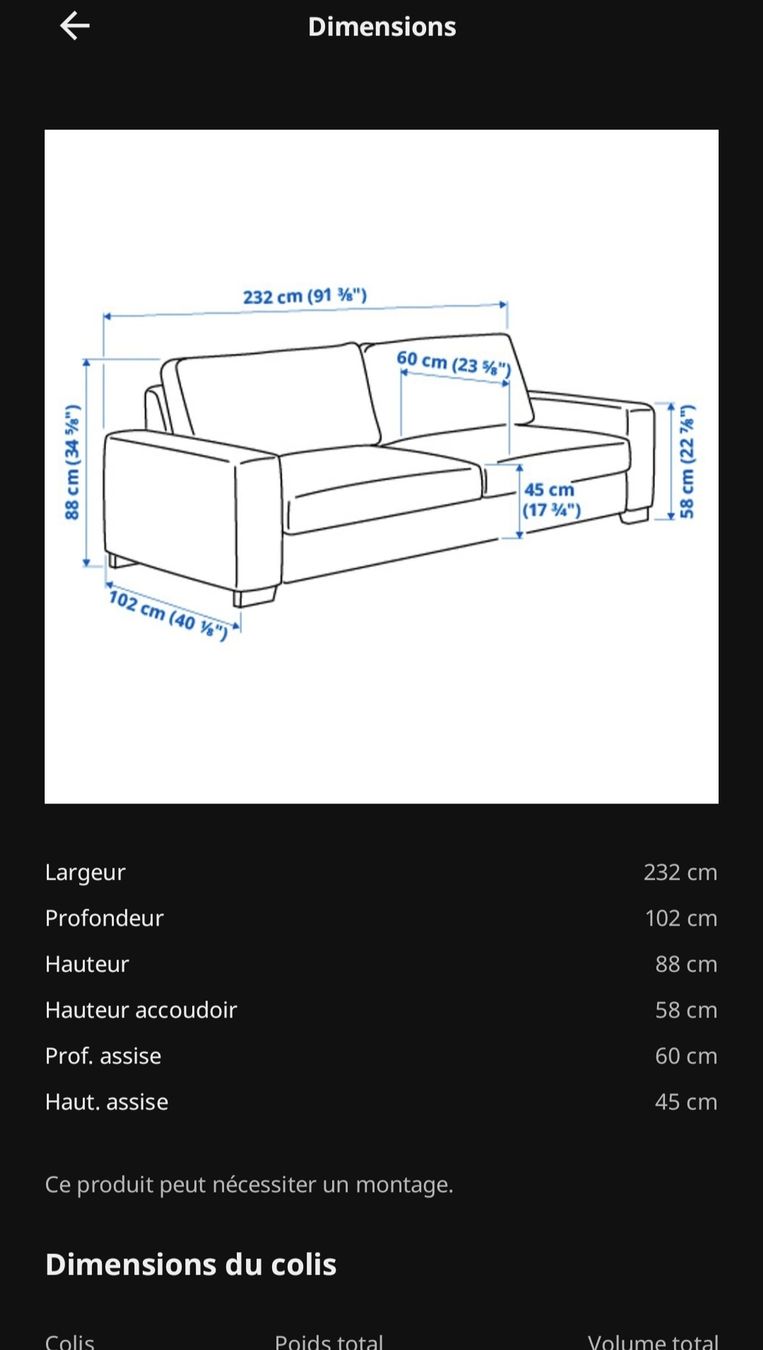 Ikea Sofas: Canapé 3 places gris/blanc – Gebraucht aus Lausanne von oke_8bdr 1