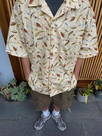 Vintage-Style Short-Sleeve Shirt
