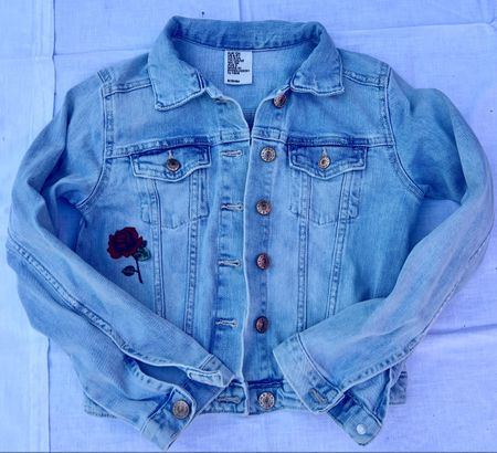 Jeansjacke Kinder Grösse 134 hellblau guter Zustand