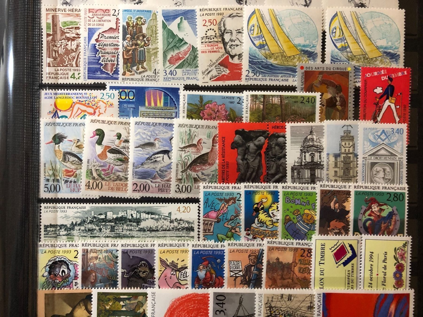 Tutti i francobolli: () Année complète 1993 Neufs** – Nuovo e nell'imballaggio originale da Lausanne venduto da ffhoud 4