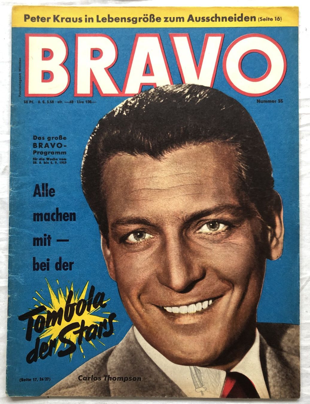 Riviste & Magazine: BRAVO - Heft - Nr.35/1959 – Usato da Schaffhausen venduto da durruti