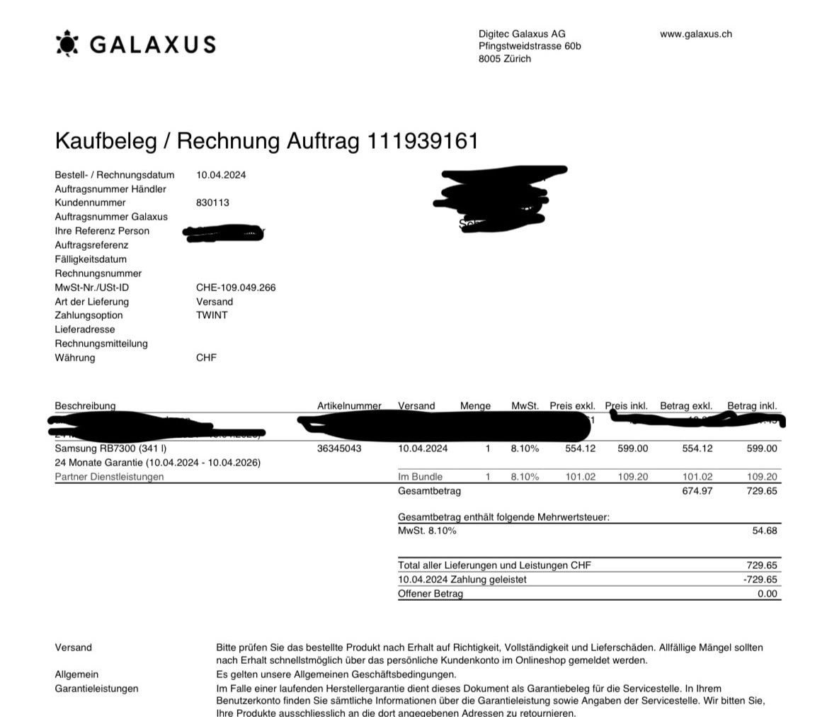Samsung Frigoriferi: Samsung Kühlschrank – Usato da Hüttikon venduto da RST5991 4