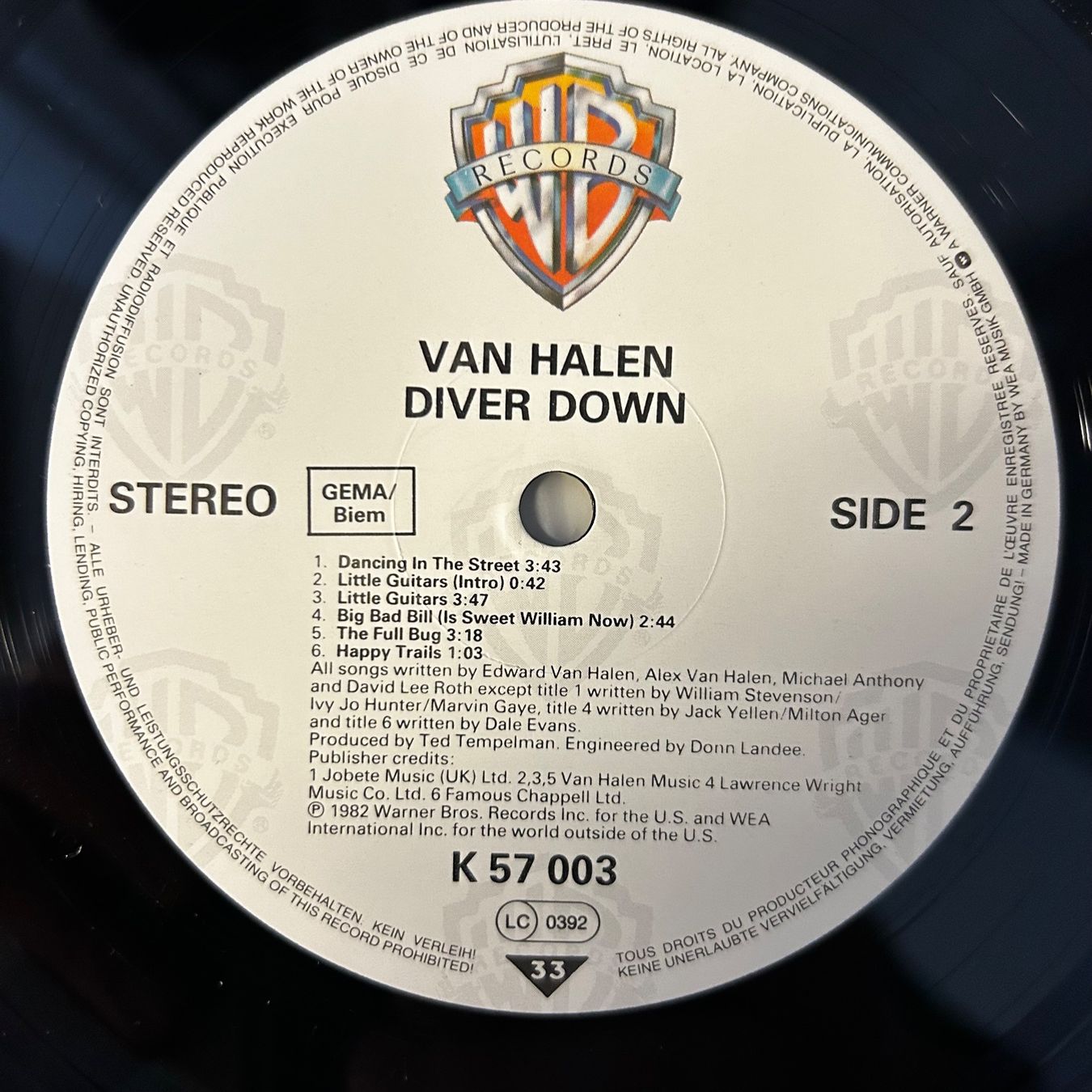 Dischi in vinile: Van Halen - Diver Down, Vinyl LP 1982 – Usato da Aesch BL venduto da BlueMusicRecords 3