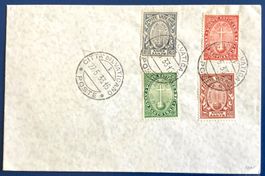 1933 Vatikan Heiliges Jahr Satzbrief ohne Adresse Hoher KW