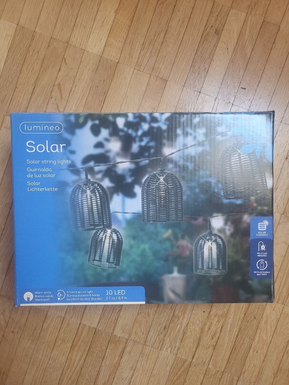 Ghirlande e barre luminose:  Solar Lichterkette 10 LED  – Nuovo e nell'imballaggio originale da Thun venduto da Schnabel2.0