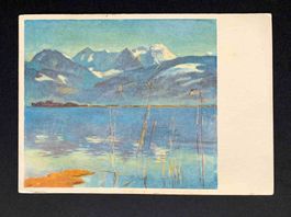 AK Wägitaler Berge Kunstkarte Eduard Stiefel