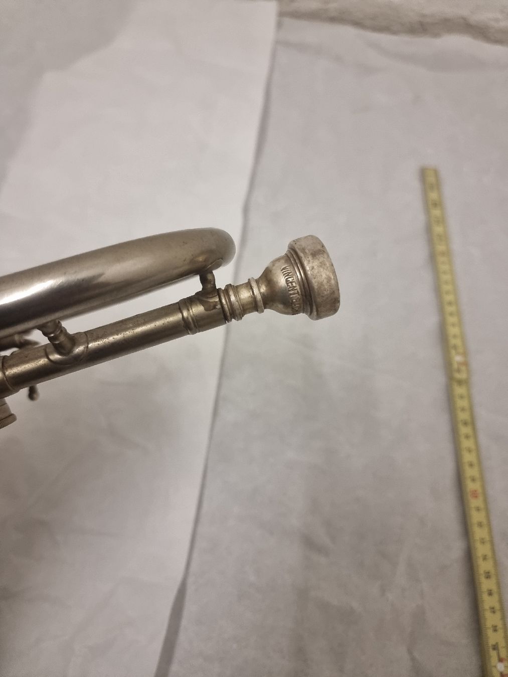 Strumenti musicali: Cornet, silber, mit Mundstueck, gebraucht – Usato da Olten venduto da Mezopotamya 6