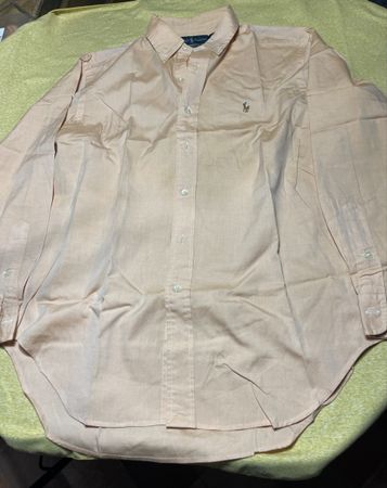  Ralph Lauren Camicia uomo tgXL👌cotone colore pesca 👔
