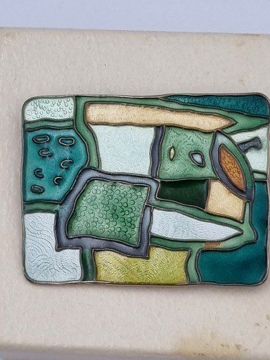 Spille & Fermagli: Brosche David Andersen, "Sommer" 925 Silber emailliert – Usato da Kölliken venduto da ter_lkc7 1