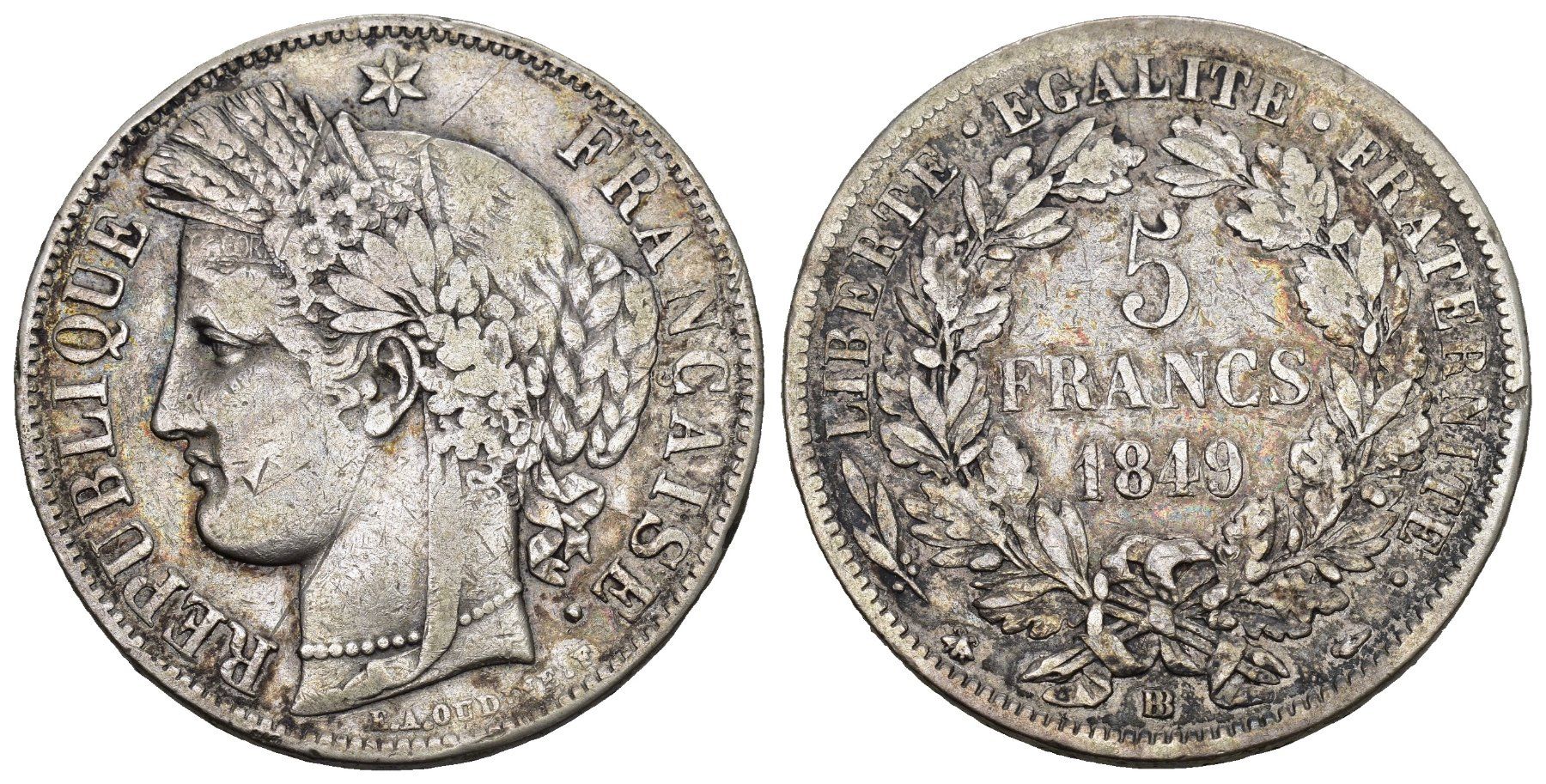 Tutti le monete: Frankreich 1849 – Usato da Bern venduto da numismatictops