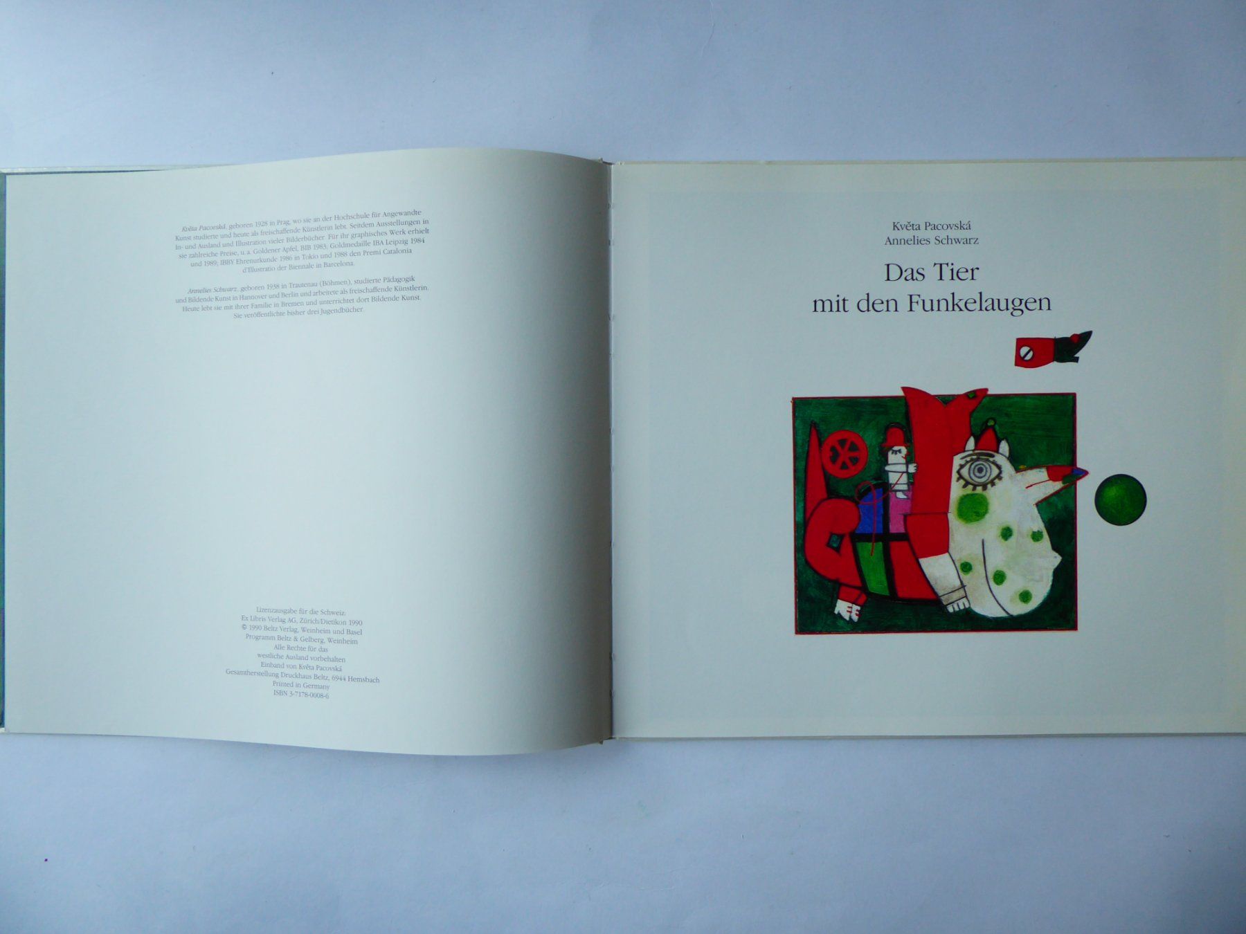 Bücher: Kinder Buch Das Tier mit den Funkelaugen, A. Schwarz, 1990 – Gebraucht aus Turbenthal von Panau 2