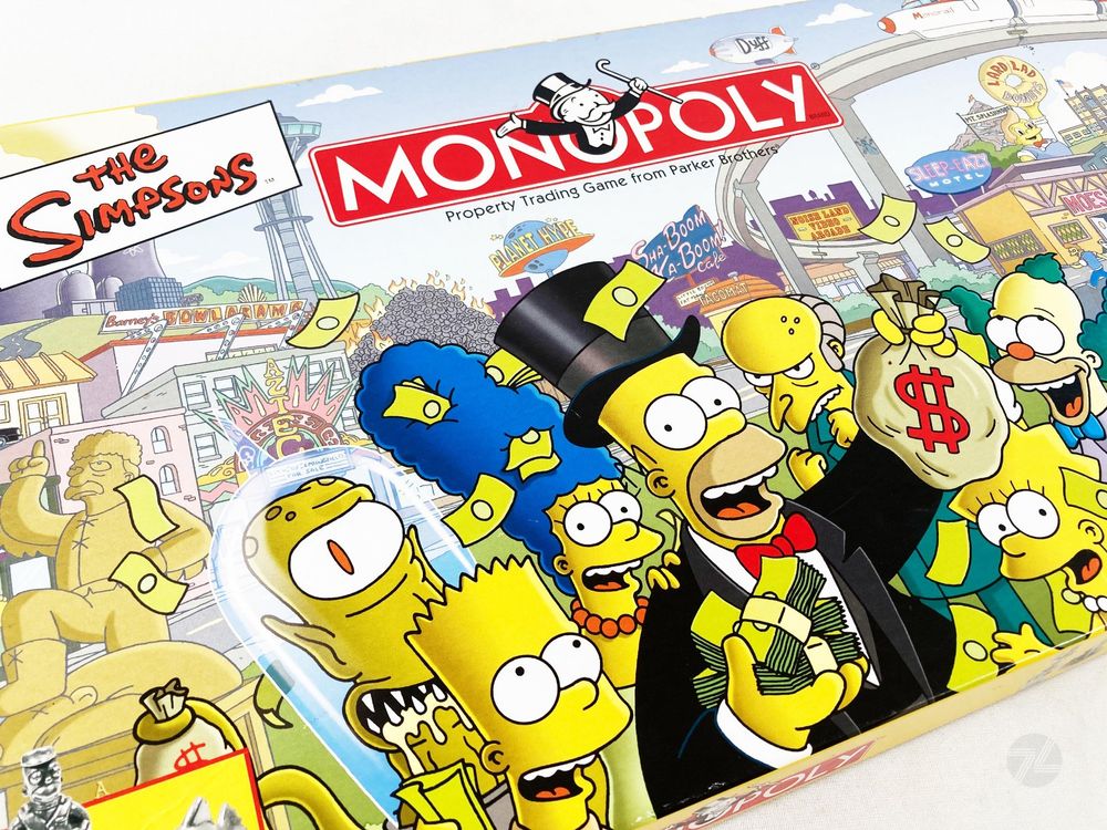 Monopoly The Simpsons Vintage 2000 USAopoly Brettspiel Comic (Gebraucht ...