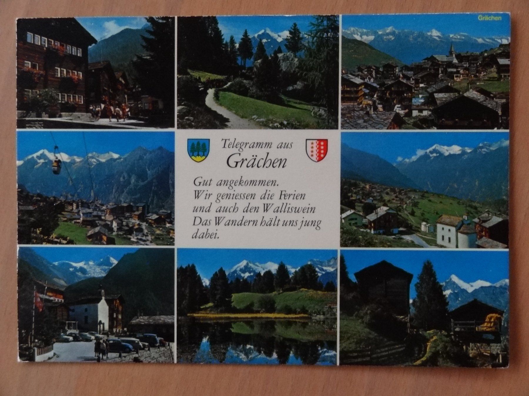 Cartoline postali: Grächen - Wallis - 1980 – Usato da St Léonard venduto da Riglin