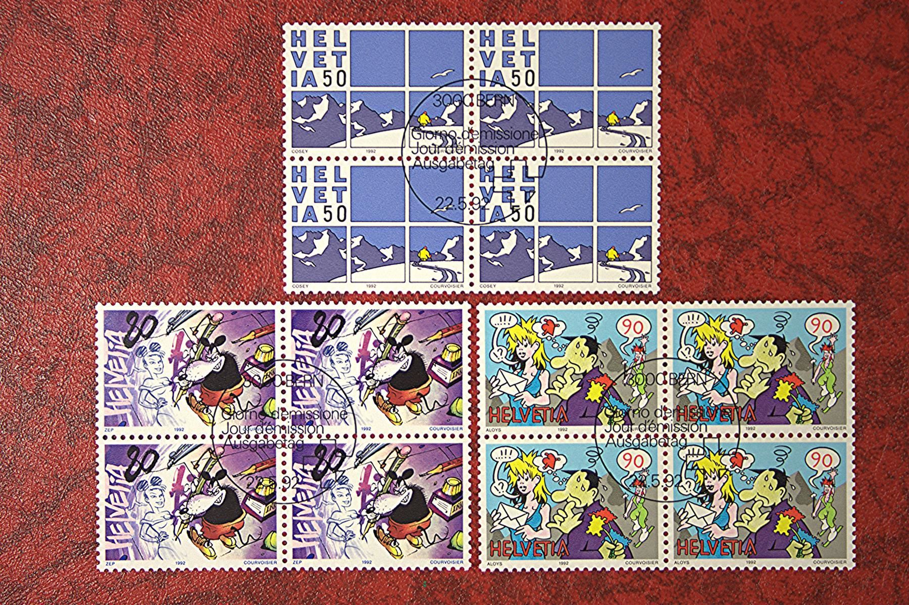 Tous les timbres: 1992: 828 + 830 ET. mit Gummi – Neuf (Voir description) à Deitingen par Lglobi