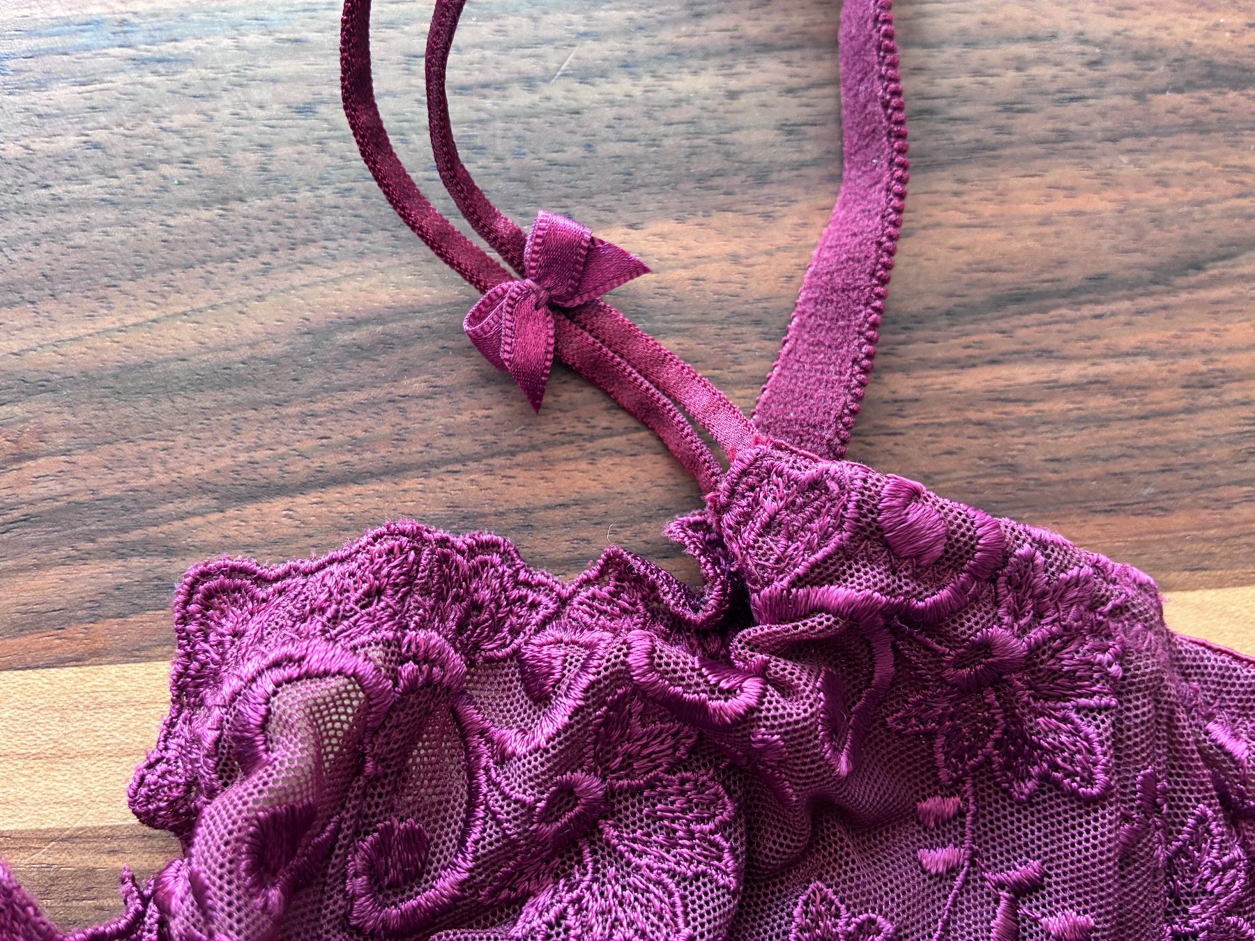 Altra biancheria intima: Braunrotes BH-Set Balconnet Slip – Nuovo (secondo la descrizione) da Alpnach Dorf venduto da marvo 3