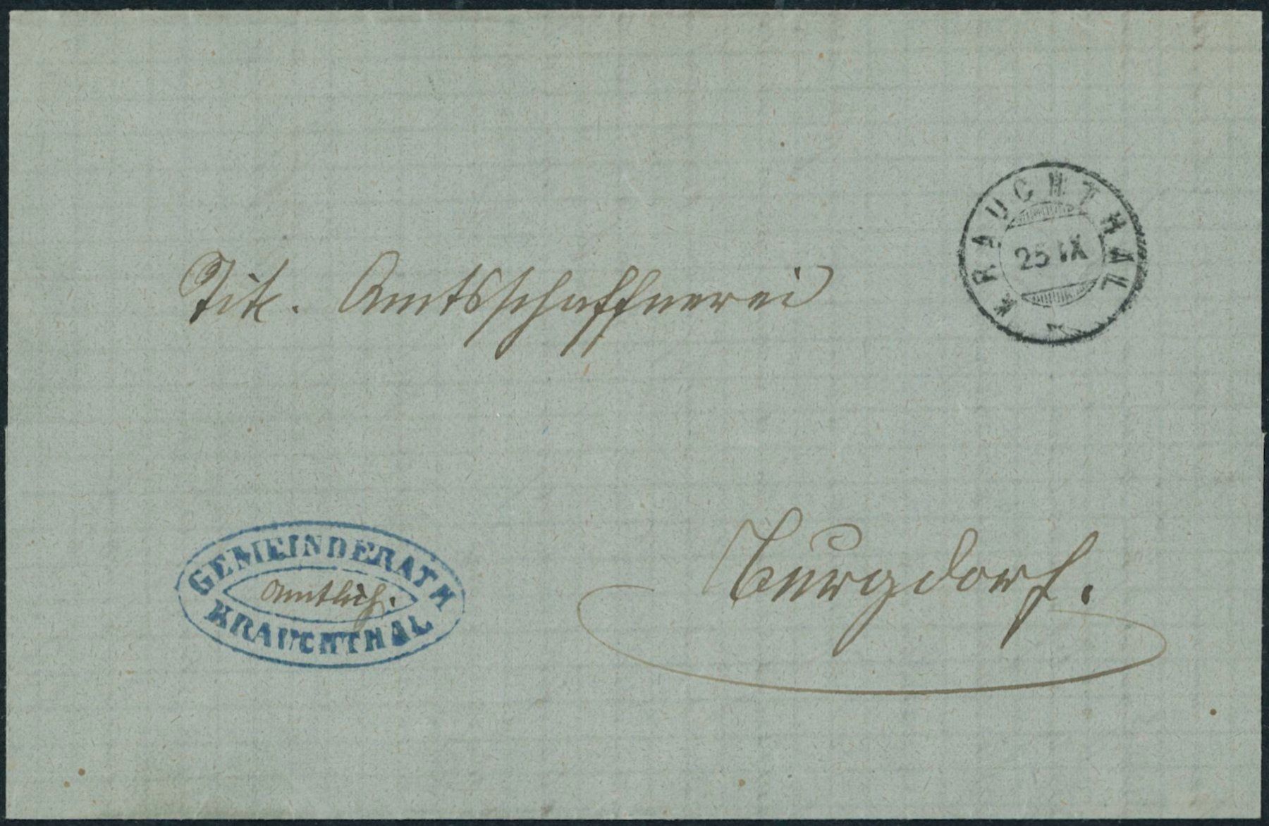 Tutti i francobolli: BE Krauchthal - Zwergstempel - Brief – Usato da Schindellegi venduto da leecollect