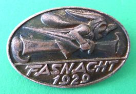 Basler Fasnachtsplakette Kupfer 1929
