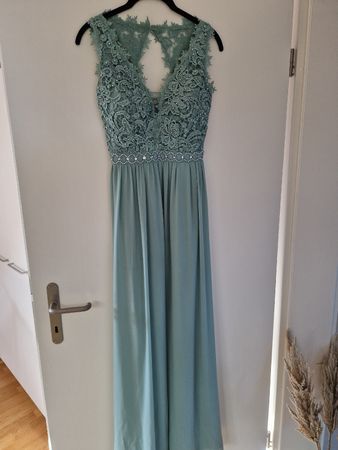 Abendkleid matcha inkl. Stola & Bolero