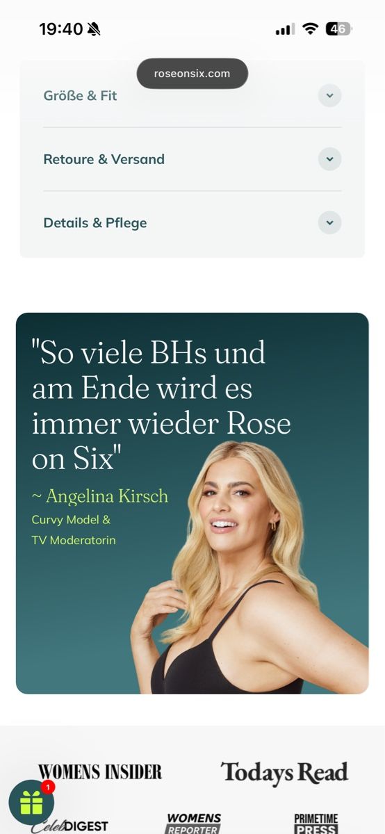 Altra biancheria intima: Rose on Six Daily Essential Grösse L – Nuovo (secondo la descrizione) da Zürich venduto da Frevia 1