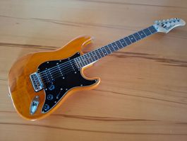 Cort E-Gitarre mit Tasche und Gurt