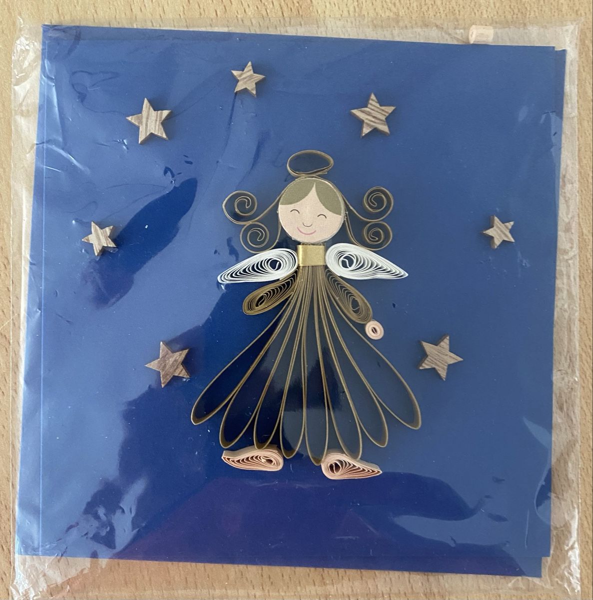 Cartoline: Weihnachtskarte Engel Quilling Technik blau neu verpackt – Nuovo (secondo la descrizione) da Thun venduto da marasch01