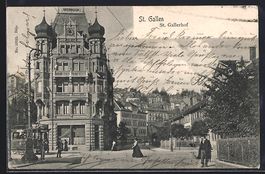 St. Gallen, St. Gallerhof mit Strassenba