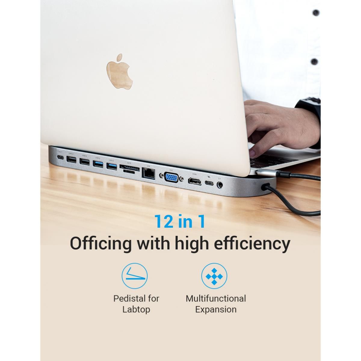 Docking station: Multifunktion 12-in-1 Typ C Dockingstation – Nuovo e nell'imballaggio originale da Dietlikon venduto da Salesmax 1