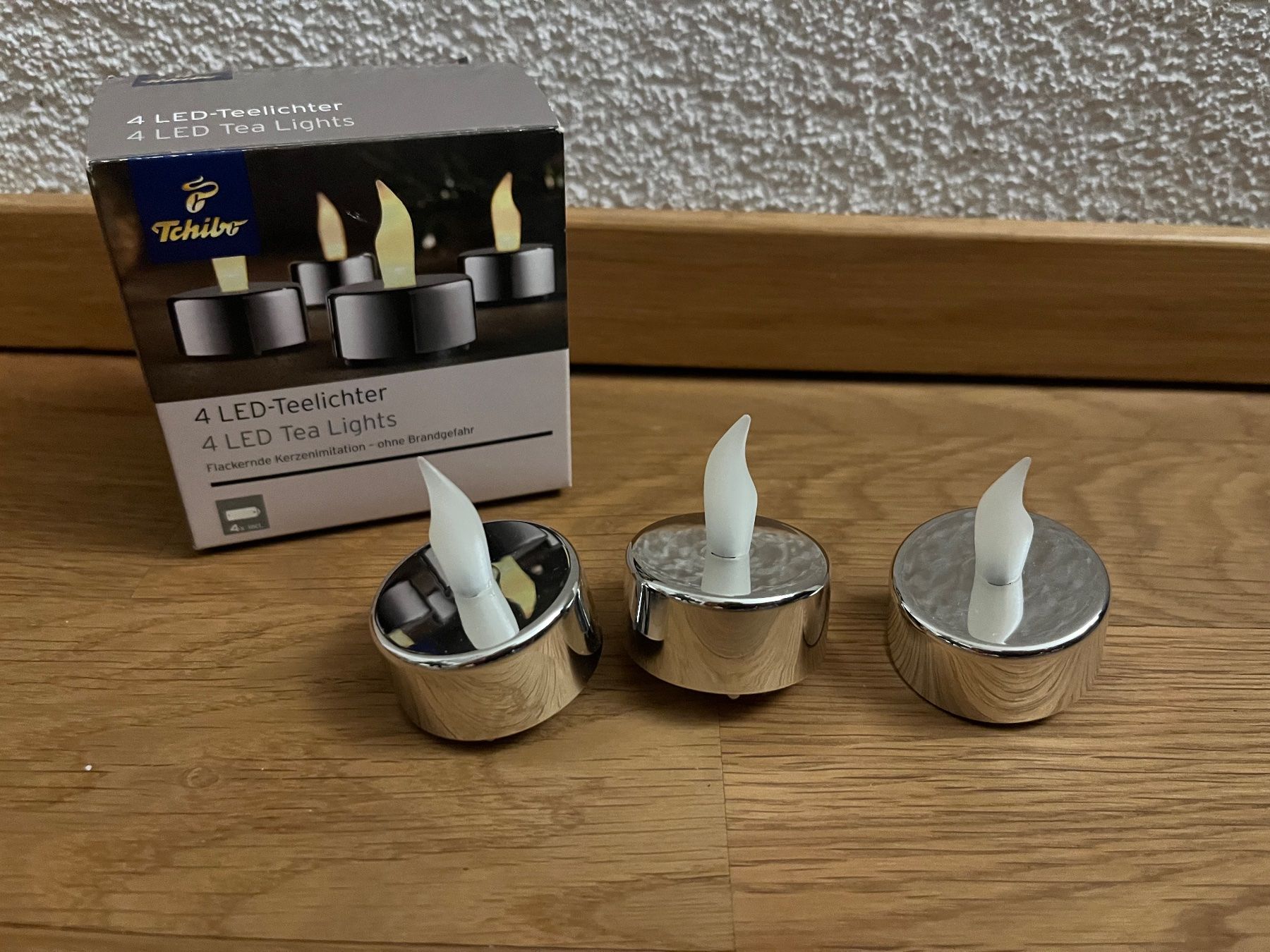 Candele: 3 ganz neue LED Teelichter – Nuovo e nell'imballaggio originale da Gurmels venduto da sar_znc6