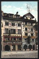 Luzern, Alte Häuser am Weinmarkt und Ho