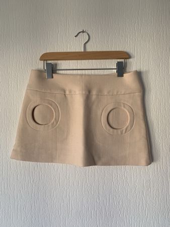 Jupe Paul & Joe rétro futuriste 🪷 laine rose - taille 38