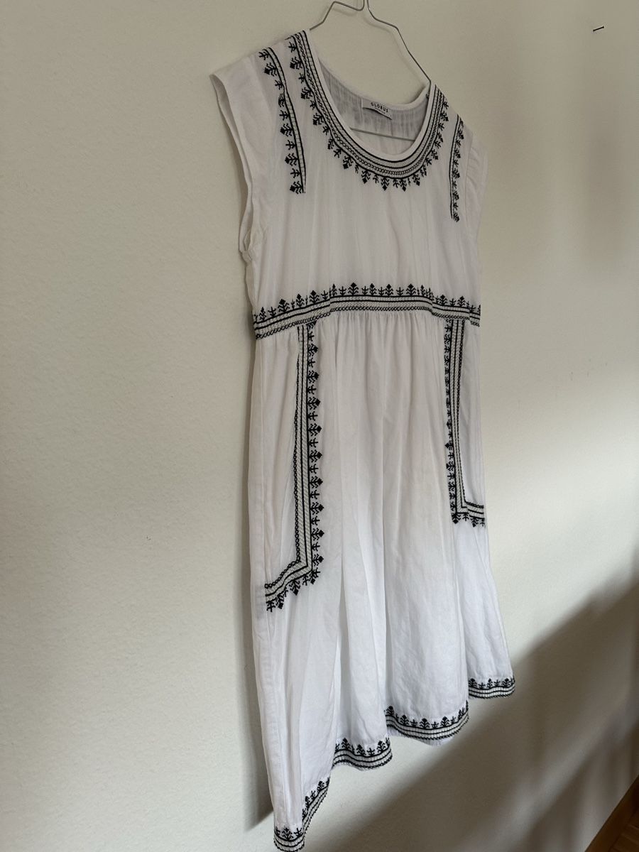 Globus Vestiti: Globus Tunika Kleid, Sommer, Gr. S, Weiss – Usato da Stäfa venduto da buecher10 2