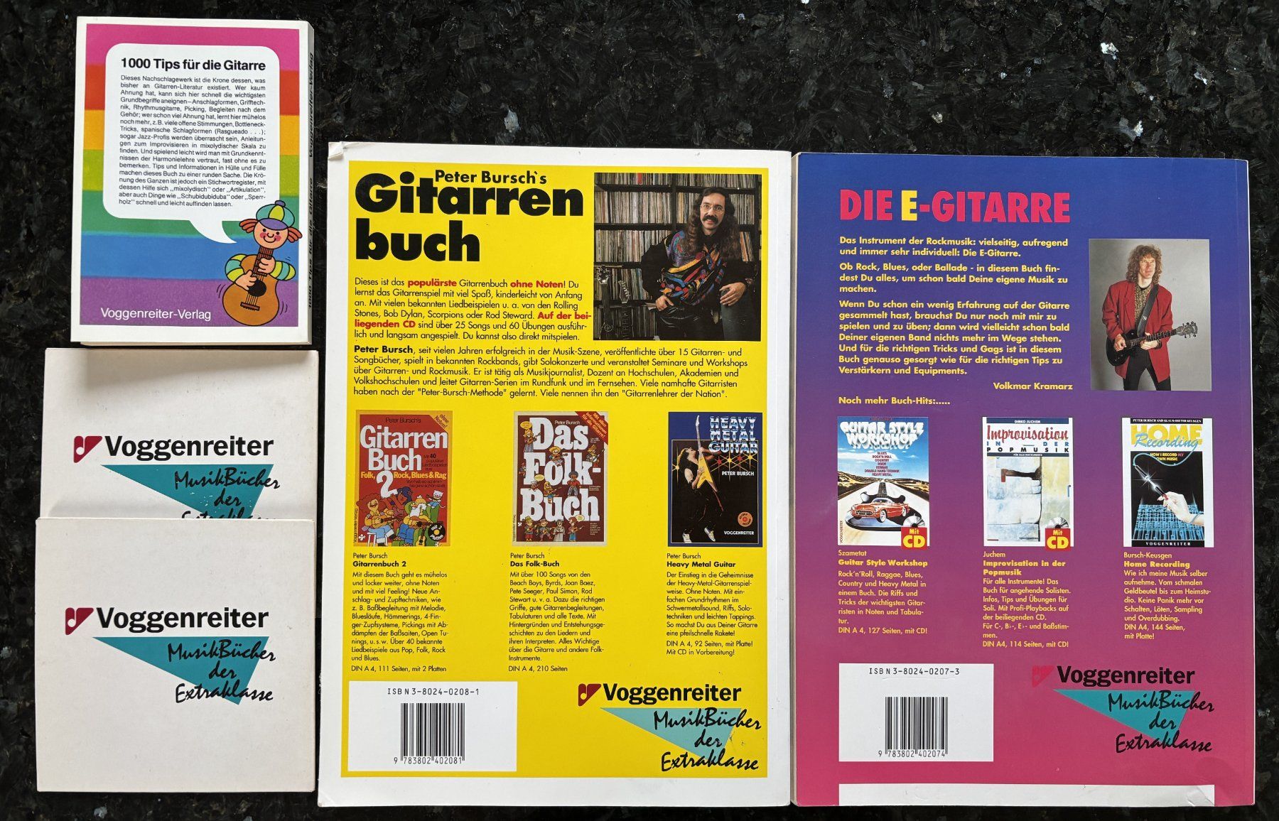 Bücher: 3x Gitarren-Buch, Peter Bursch, Volkmar Kramarz + 2CDs – Gebraucht aus Birmenstorf AG von tritonius 1