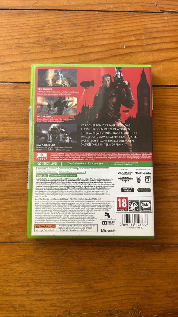 Microsoft Giochi: Wolfenstein The New Order | Xbox 360 | De – Usato da Alle venduto da protokollstudio 1