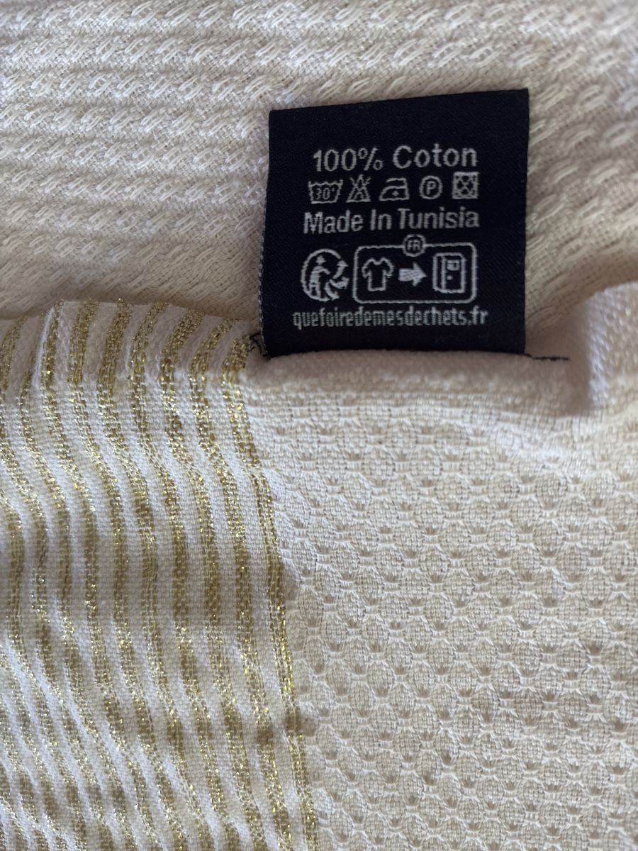 Teli da bagno: FOUTA coton écru/or 98x180 – Nuovo (secondo la descrizione) da Arbaz venduto da nin_zqc6 2