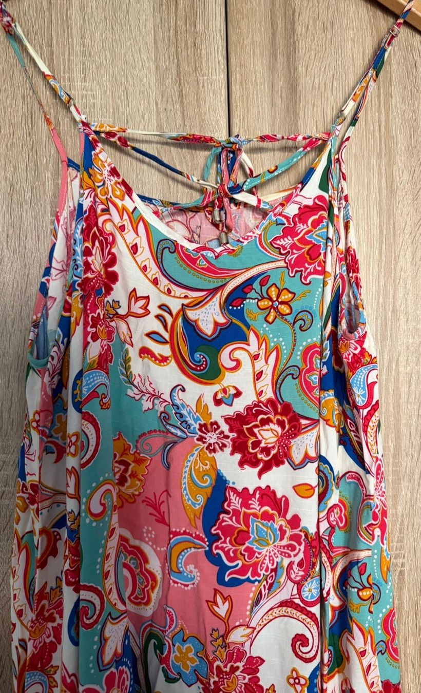 C&A Vestiti: Langes Kleid Marke C&A bunt Viskose Sommer – Usato da Nussbaumen AG venduto da brigitebardot 4