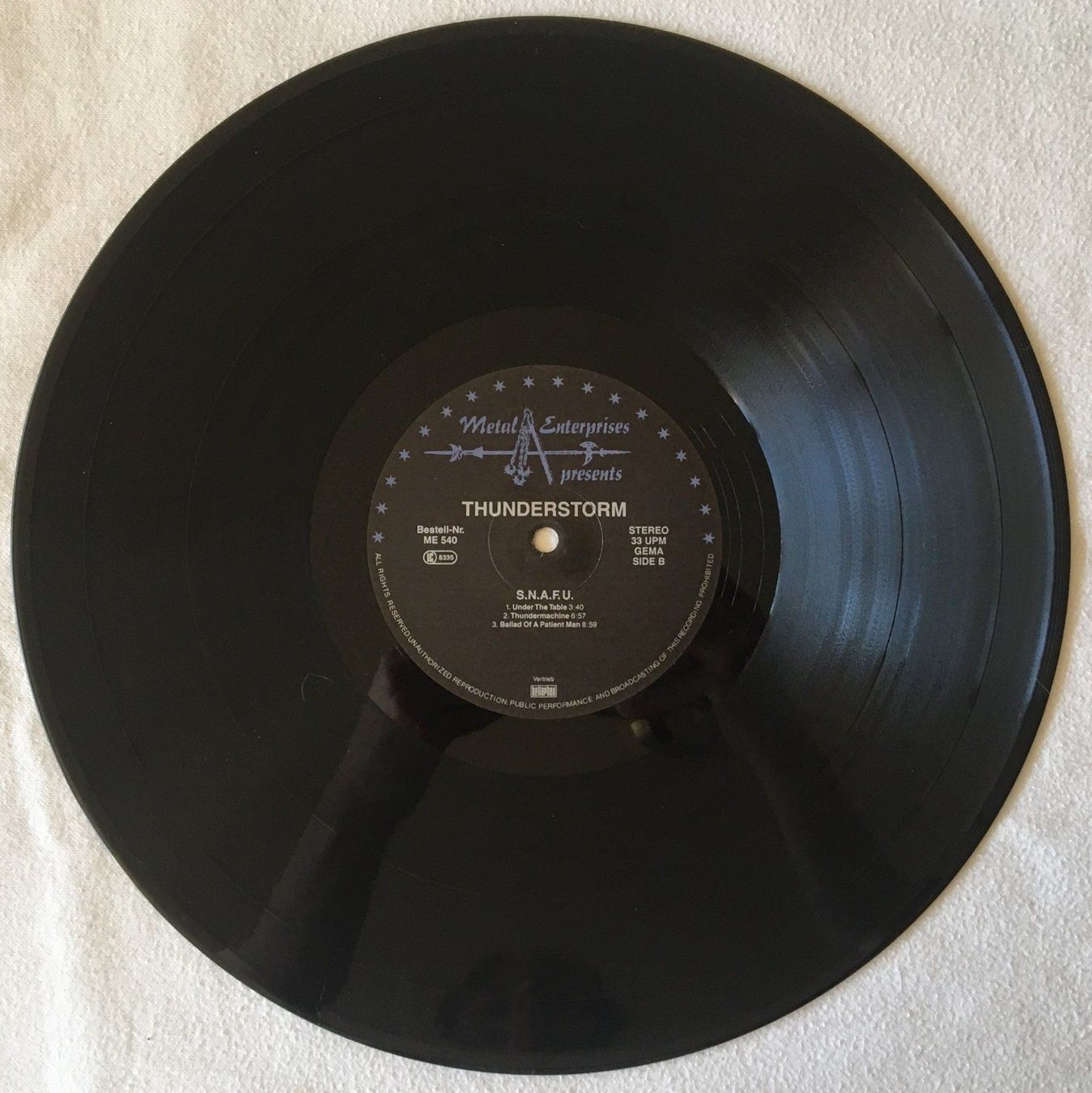 Schallplatten: Thunderstorm – S.N.A.F.U. - LP - 1989 - First Press – Gebraucht aus Uster von Zardodel 3